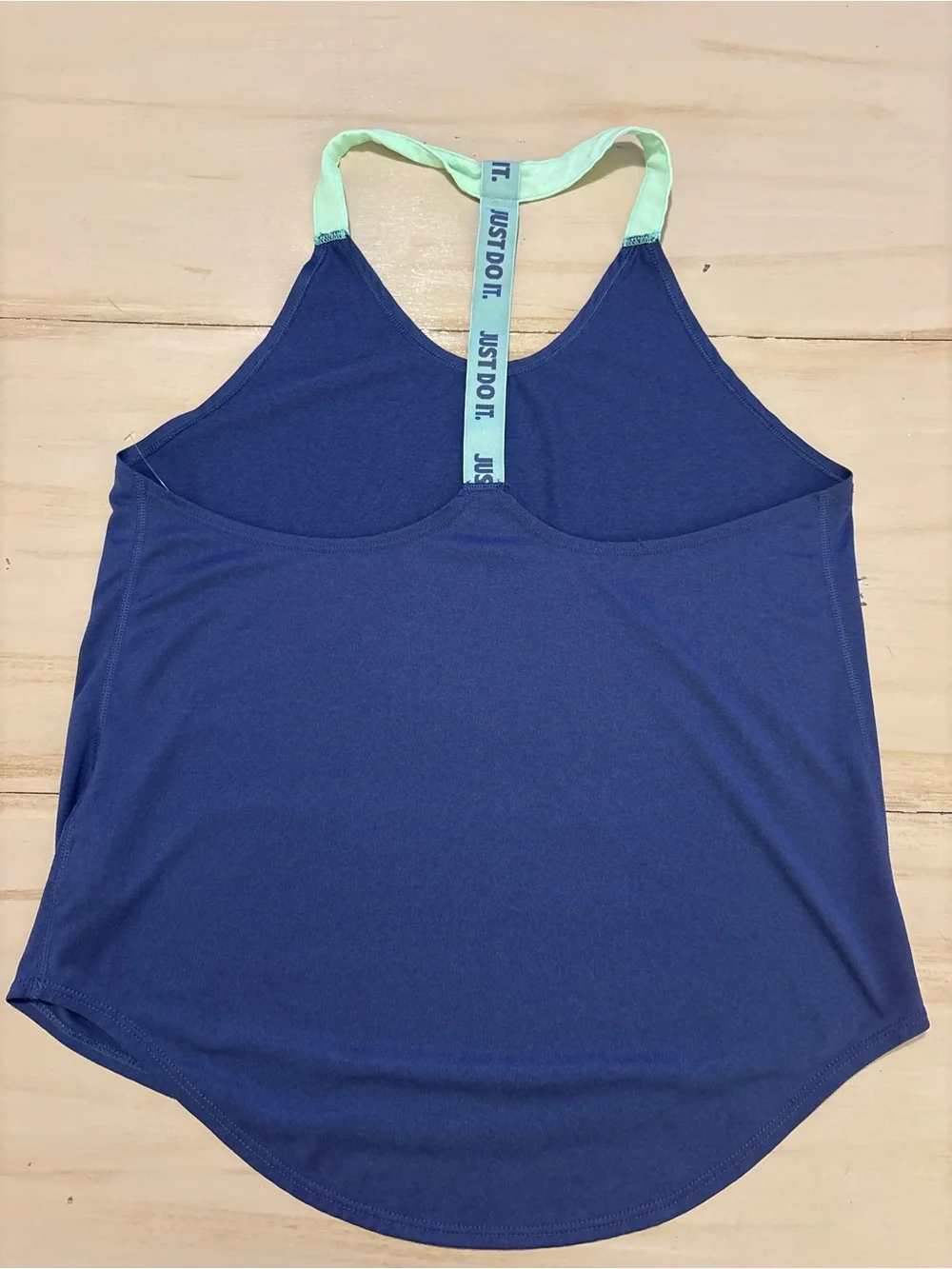 Nike Navy Tank with Mint Accent Straps